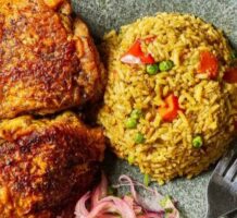 Peruvian rice and chicken dish shines