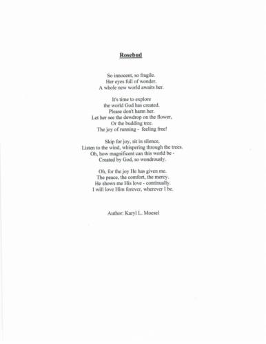 Rosebud — Karyl Moesel