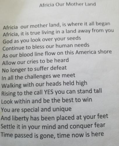 Africa Our Mother Land — Annue Varner